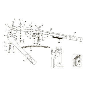 Запасные части для арт. 720050 - Ручной инструмент для запрессовки пресс-втулок HPW-L