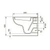 Комплект для установки подвесного унитаза: застенный модуль, панель смыва TECEambia, белая, унитаз TECE V04