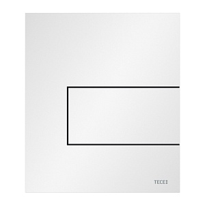 Металлическая панель смыва для писсуара TECEsquare, белая матовая
