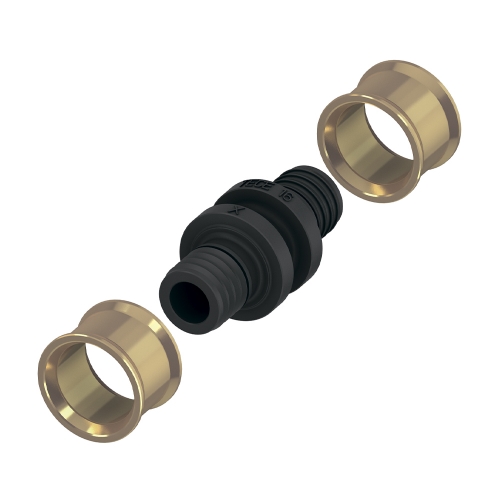 Соединение труба-труба TECEfloor, аксиальная запрессовка, для трубы поверхностного отопления SLQ PE-RT/Al/PE-RT